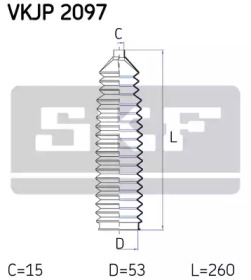 Рулевое управления SKF для FIAT DUCATO c бортовой платформой/ходовая часть (230_) 2.5 TDI